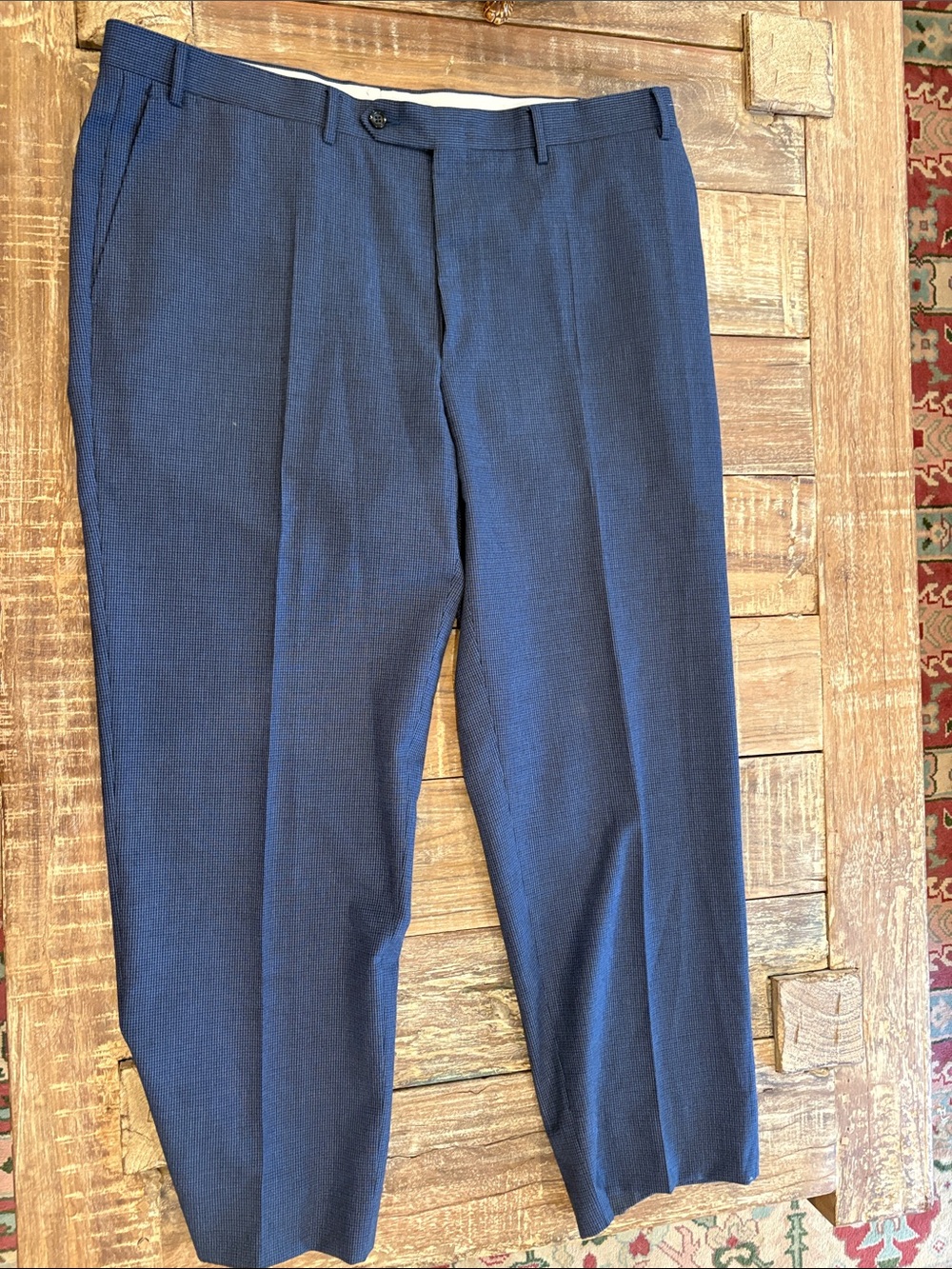 Canali 1934 Navy Textured Men’s  Dress Pants 40